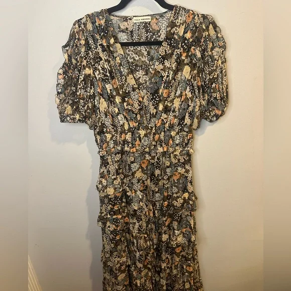 Ulla Johnson Aliya silk floral dress